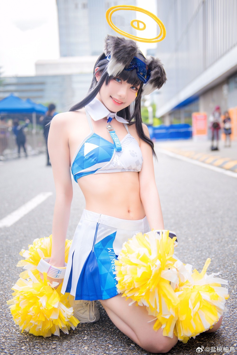 cosplay 蔚蓝档案 貓塚 響@盐桃柚鳥