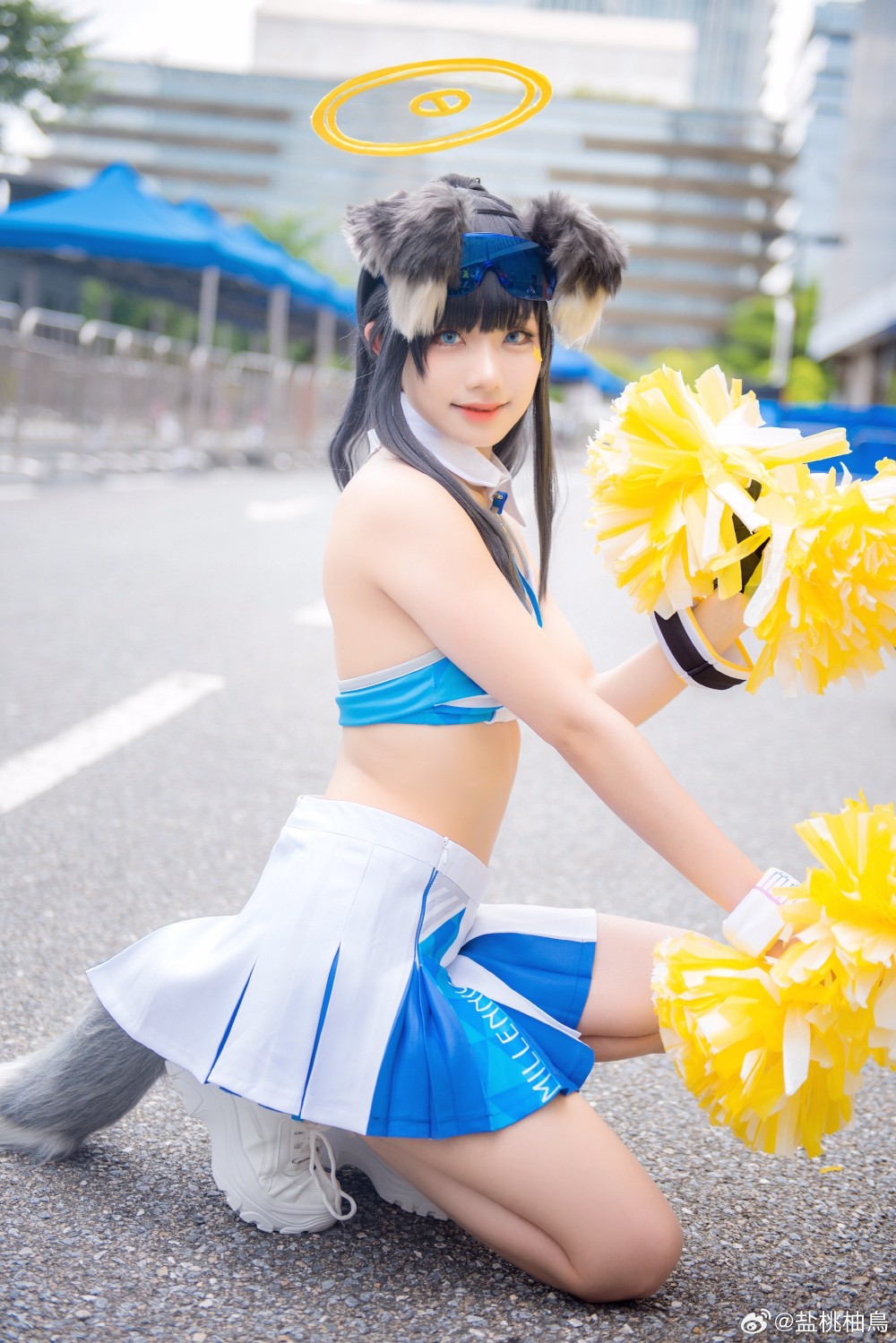 cosplay 蔚蓝档案 貓塚 響@盐桃柚鳥