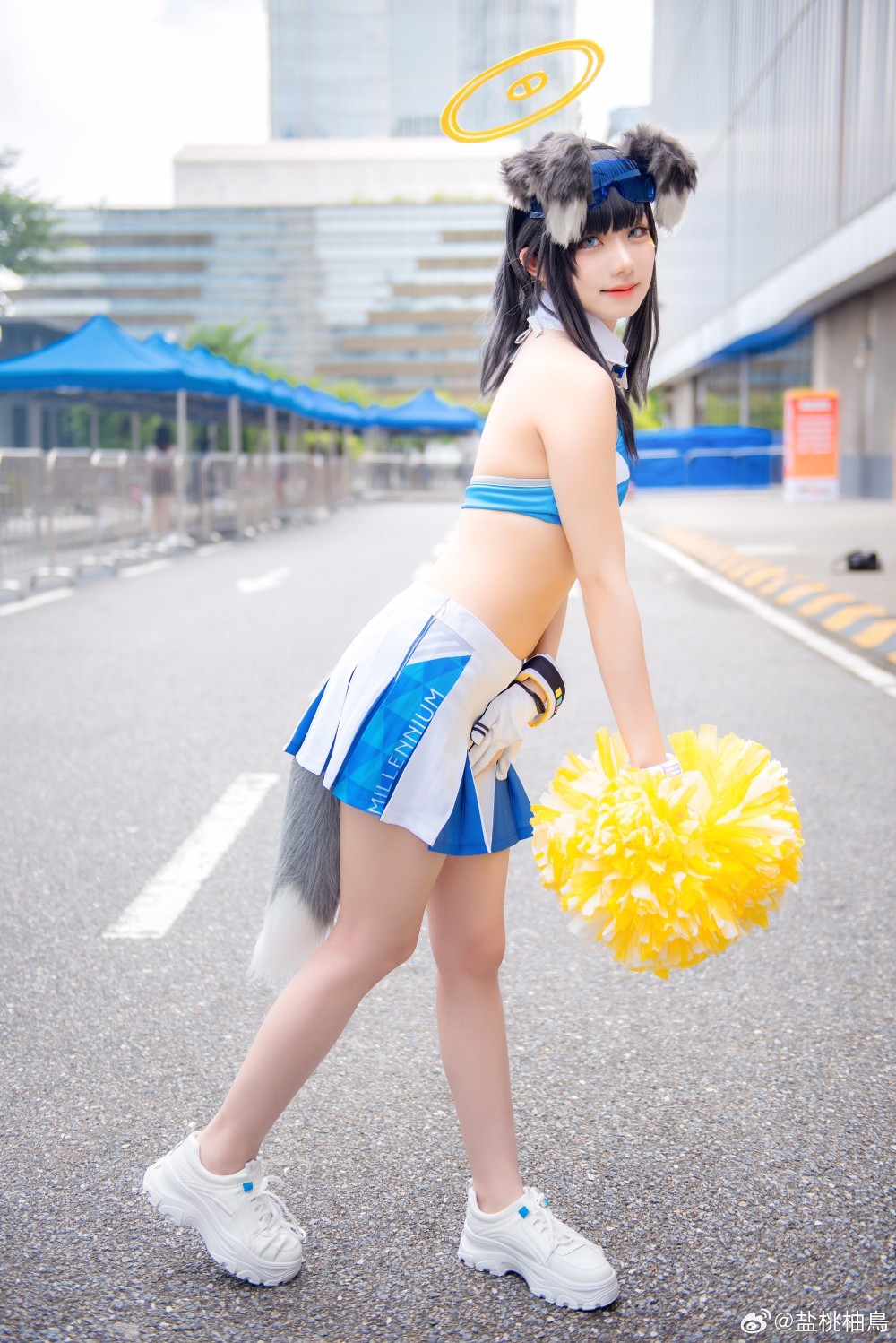 cosplay 蔚蓝档案 貓塚 響@盐桃柚鳥